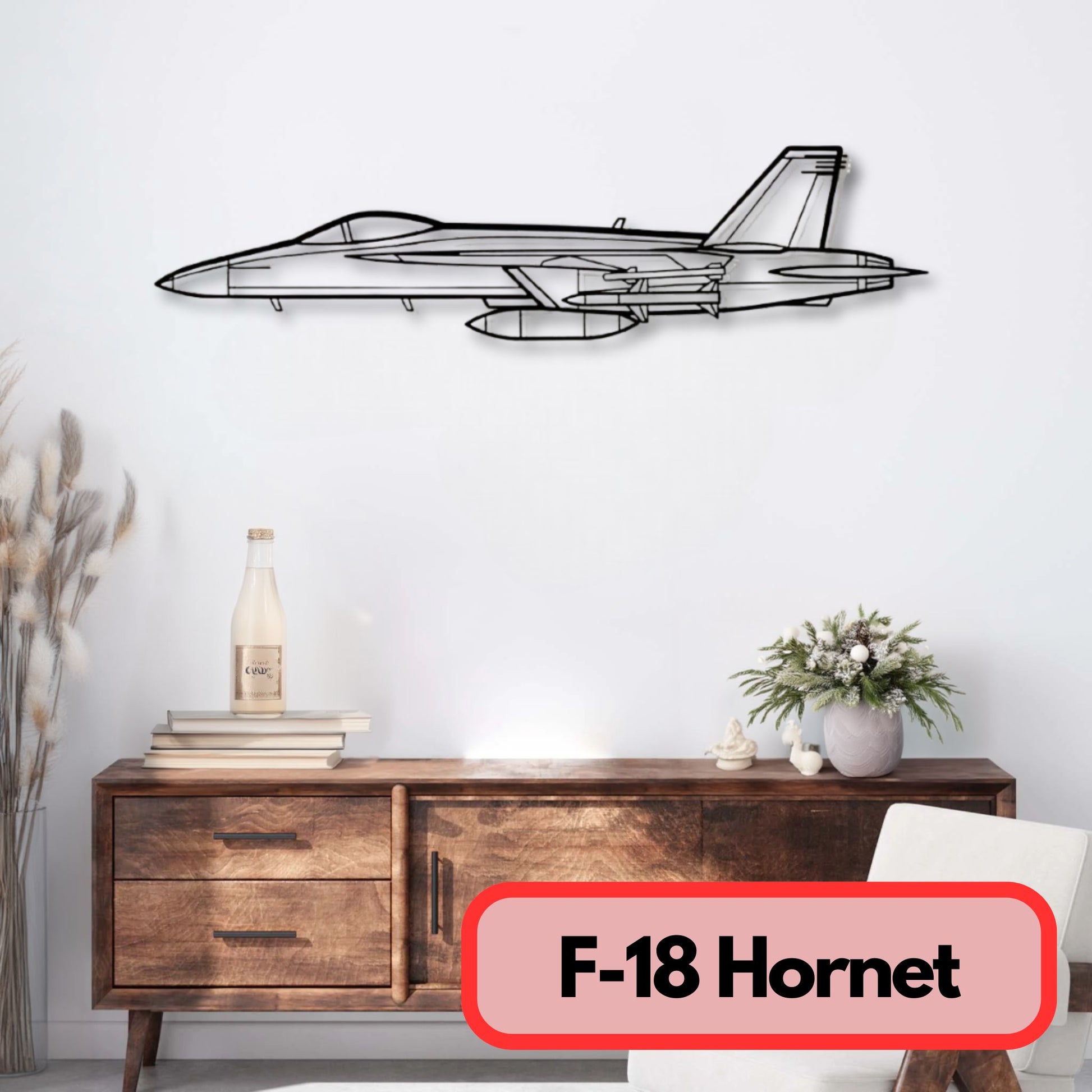 Décoration murale métal F 18 Hornet